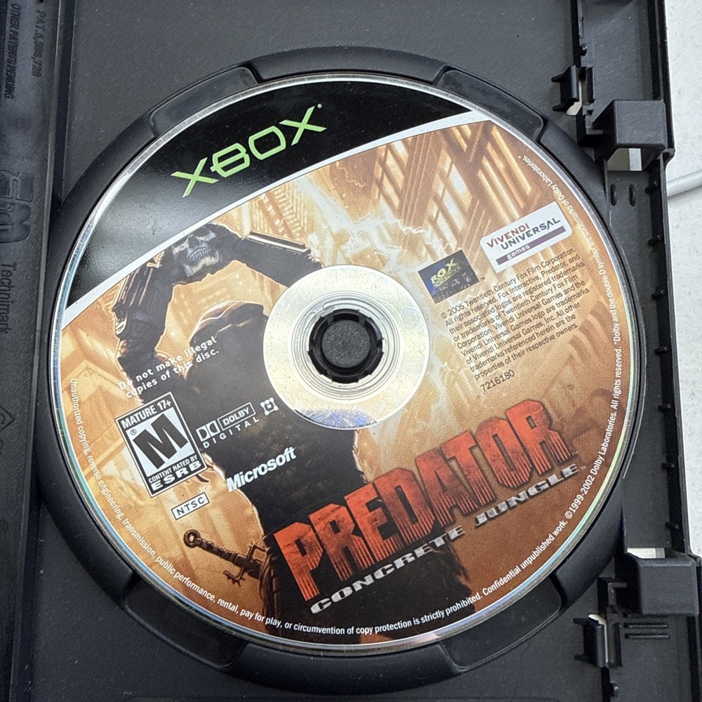 Resurfaced Xbox - Predator Concrete Jungle Microsoft Xbox Disc Only